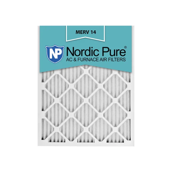 Filtros de aire plisados 20x25x1 MERV 14 para aire acondicionado y calefacción (paquete de 6).